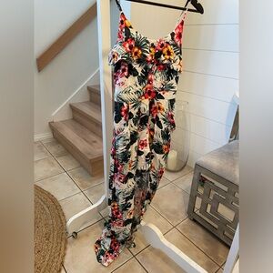 Cute long flow romper dress